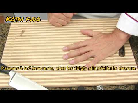 comment tenir un couteau et placé sa main