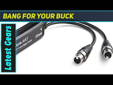 Dante AVIO 2-channel Analog Input Adapter: Your Essential Analog-to-Dante Bridge