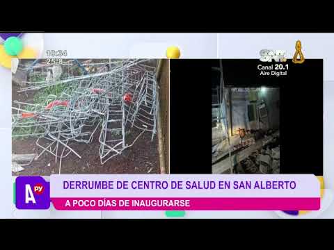 Centro de Salud en construcción colapsa en San Alberto, Alto Paraná