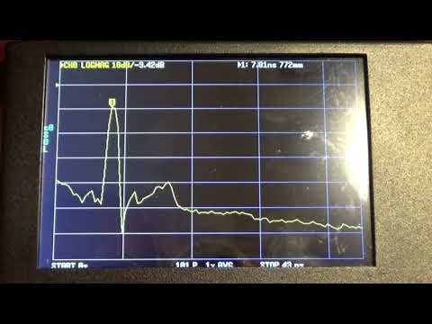 Using the nano vna as a TDR (time domain reflectometer)