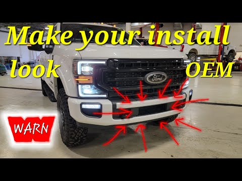 New Ford TREMOR - WARN winch OEM install *watch this*