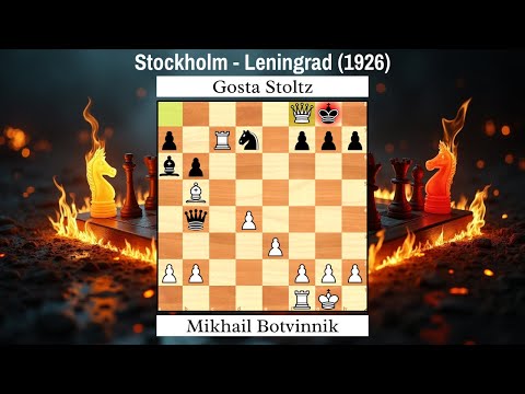 Mikhail Botvinnik vs. Gosta Stoltz | Stockholm Leningrad 1926 | #chess