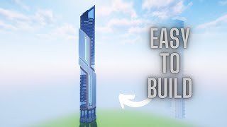 Minecraft: Futuristic/Cyberpunk Skyscraper (Tutorial)