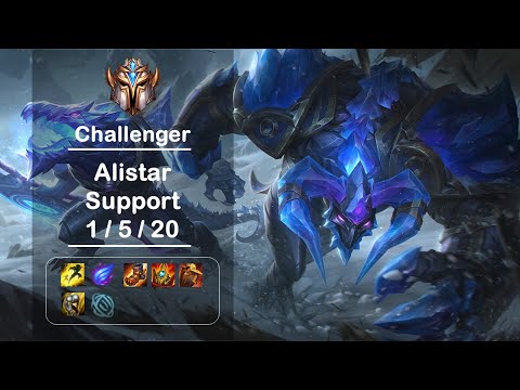 [4K] KR Challenger Alistar Support (1/5/20) Ep.1144