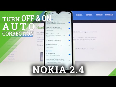 How to Set Up Auto-correction Features on NOKIA 2.4 – Typing Features