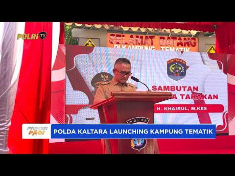 POLDA KALTARA LAUNCHING KAMPUNG TEMATIK WARNA WARNI