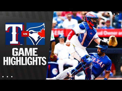 Rangers vs. Blue Jays Game Highlights (8/17/25) | MLB Highlights