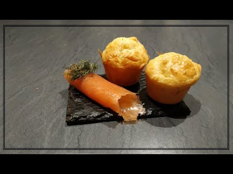 Recette Muffins au saumon fum&eacute; et aneth