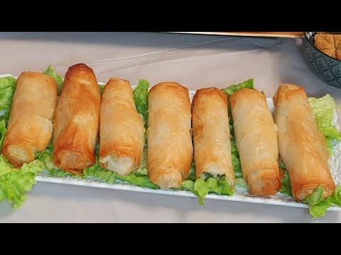 Borec with spinach, potatoes and cheese