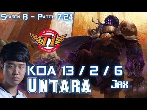 SKT T1 Untara JAX vs ORNN Top - Patch 7.24 KR Ranked