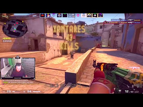 XANTRES ve S1mple Aynı takımda- XANTARES Reis Yargı Dağıtıyor Ve Takımı Taşıyor. 43 Kills Comeback