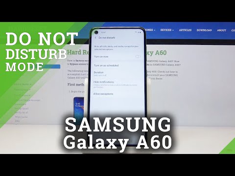 How to Enable DND Mode in SAMSUNG Galaxy A60 – Mute Sounds & Vibrations