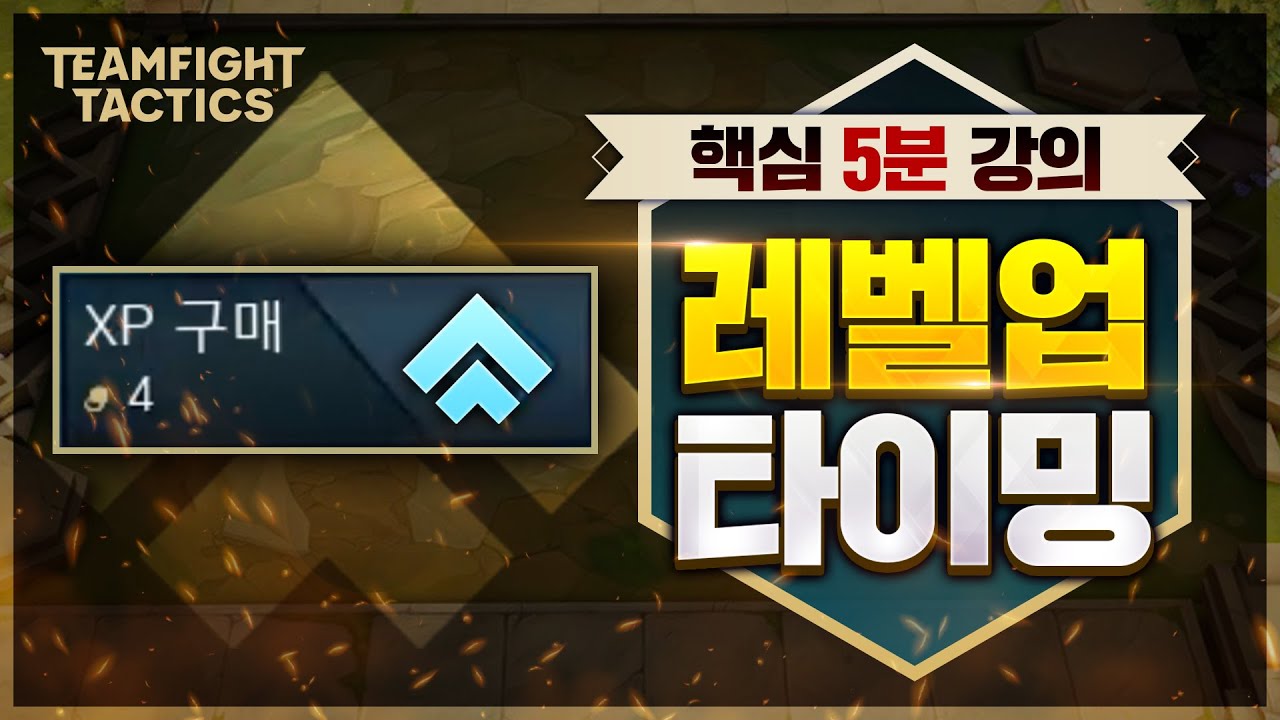 단 5분으로 레벨업을 완벽하게 알려드립니다. 롤토체스 레벨업 타이밍 핵심 공략 【TFT 5분 강의】