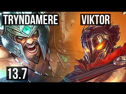 TRYNDAMERE vs VIKTOR (MID) | 4/1/6, 1.6M mastery, 600+ games | KR Master | 13.7