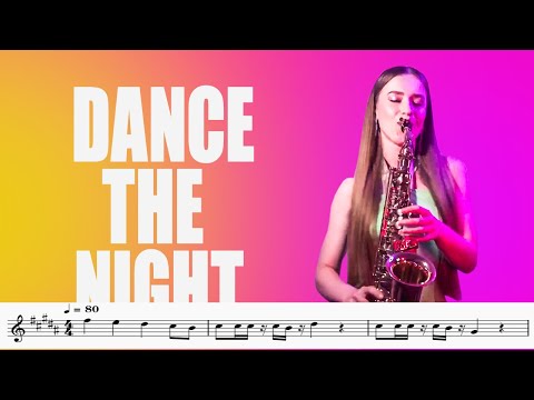 Dance the night - Dua Lipa | Saxophone Sheet Music