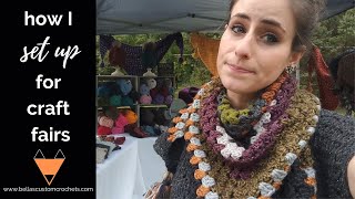 HOW TO SET UP FOR A CRAFT FAIR: Tips on how to set up for a successful craft show or handmade market
