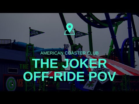 Off-ride footage of a Joker train