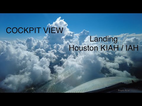 CAPTAIN’S VIEW Landing at Houston Intercontinental Airport (KIAH / IAH)