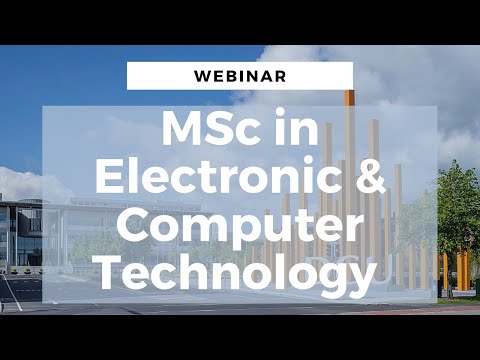 Webinar: DCU's MSc in Electronic and Computer Technology (IoT)