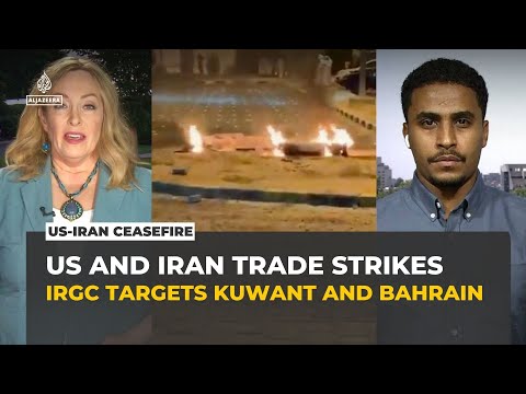 Iran targets Bahrain and Kuwait as US launches strikes on Qeshm Island