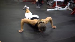 Wide Stance Push up exercise video thumbnail