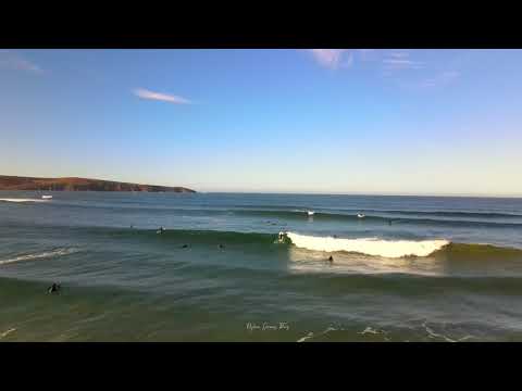 Dillon Beach surfers and views via drone