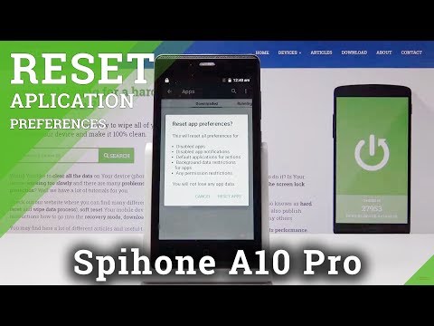 How to Reset App Preferences in Spiphone A10 Pro - Default App Settings