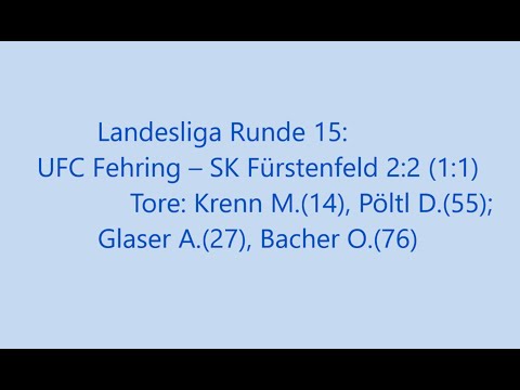 Fehring – Fürstenfeld 2:2 (1:1)