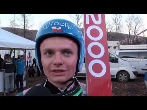 Jan ZIobro po kwalifikacjach w Harrachovie [ Skijumping.pl ]