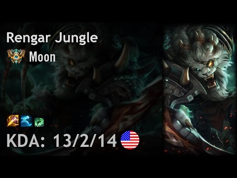Rengar Jungle vs Zac - Moon - NA Challenger Patch 6.22