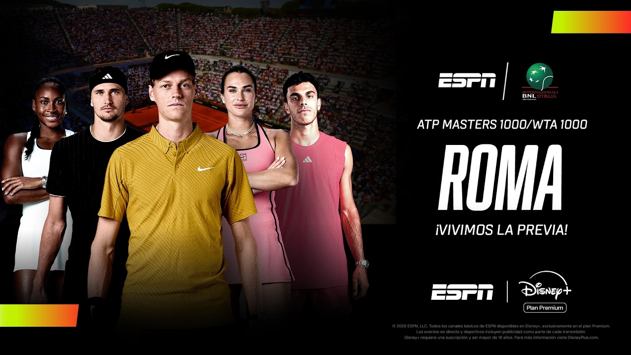 🔴 EN VIVO | SE VIENE EL MASTERS 1000 DE ROMA EN ESPN TENIS