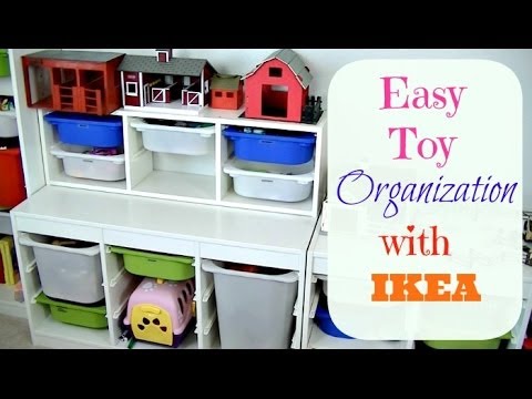 IKEAでプレイルームのおもちゃを整理する方法 (How to Organize Playroom Toys with IKEA)