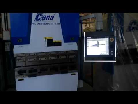 PLEGADORA CENA PHC CNC SYNCRO 35 Toneladas 1250 mm del argo DA 66T 3D - 4 EJES