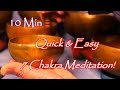 TRANQUIL LAKE 7 CHAKRA MEDITATION ~ 10 MIN FOR A QUICK CHAKRA BALANCE! PEACE! TEMPLESOUNDS.NET