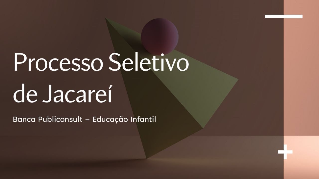 Prova de Jacareí - Processo Seletivo - Educação Infantil - Publiconsult - Correção comentada.