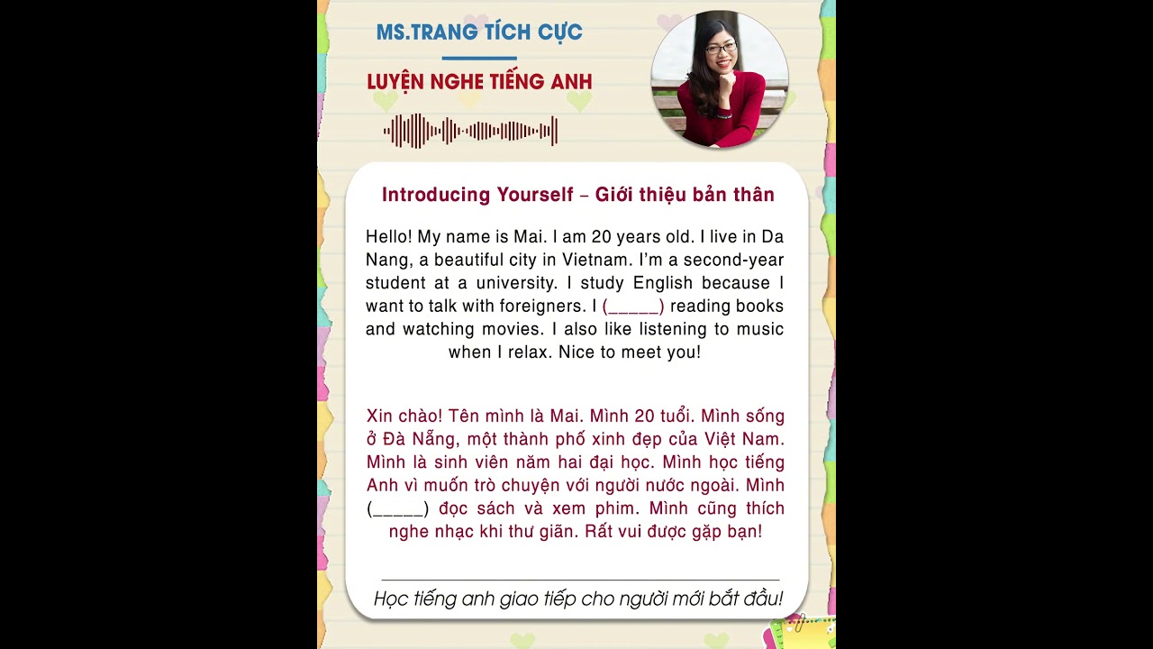Shadowing Method Language Learning Practice Shadowing: Luyện Nghe Tiếng Anh: Giới Thiệu Bản Thân – Improve ...