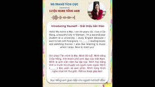 Luyện Nghe Tiếng Anh: Giới Thiệu Bản Thân