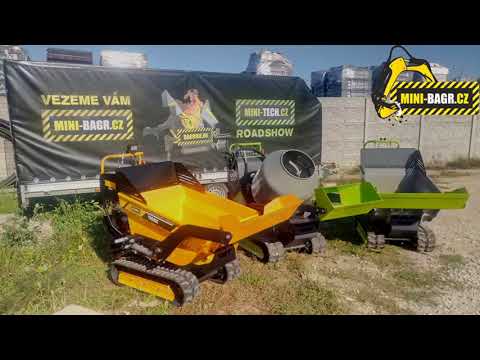 Mini-bagr.cz  "making of HELIPORT" by MCH 500C/560SC  #MINIDUMPER  + 3000kgs TRAILER + #FORD RANGER