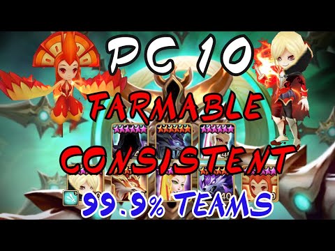 SUMMONERS WAR / PC10 PUNISHER'S CRYPT FARMABLE CONSISTENT FAST TEAMS!