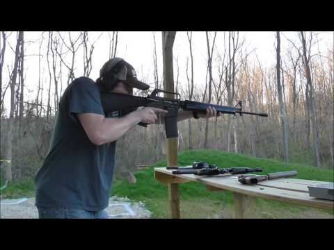 Shooting an M16 (full auto)