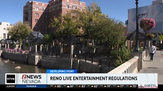 Reno meetings on live entertainment regulations