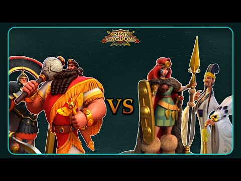 Boudica/Zhuge Liang VS Sargon/Scipio Africanus - Rise of Kingdoms