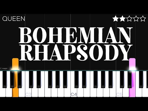 Queen - Bohemian Rhapsody | EASY Piano Tutorial