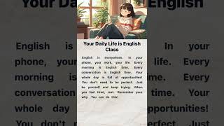 🌍 Your Daily Life is English Class | English Reading and Listening Practice #englishforbeginners