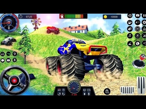 Monster Truck Offroad Stunt 3D - 4x4 Real Jeep Racing Simulator - Android GamePlay