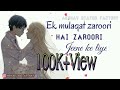 Tere Bin Lamha Khali Sa Lagta Hai Ek Mulaqat Altamash Faridi Love Song Whatsapp Status