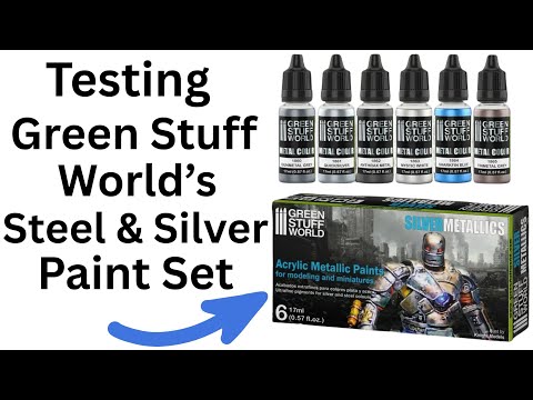 Testing Green Stuff World Steel & Silver Acrylic Paint Set