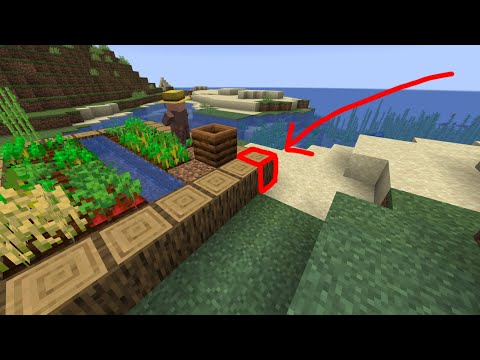 minecraft secret room in village farm