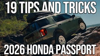 2026 Honda Passport Tips & Tricks