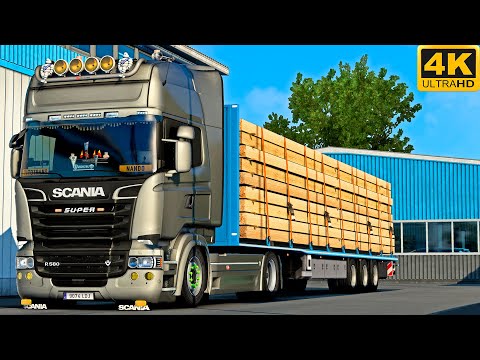 [G29] ETS2 (4K 60FPS) | PROMODS | SCANIA R580 V8 | PARIS 🇫🇷 - AMSTERDAM 🇳🇱
